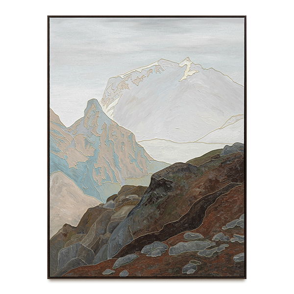 SVEN DRÜHL<br/>J.L.C., 2019, oil and silicone on canvas, 160 x 120 cm
