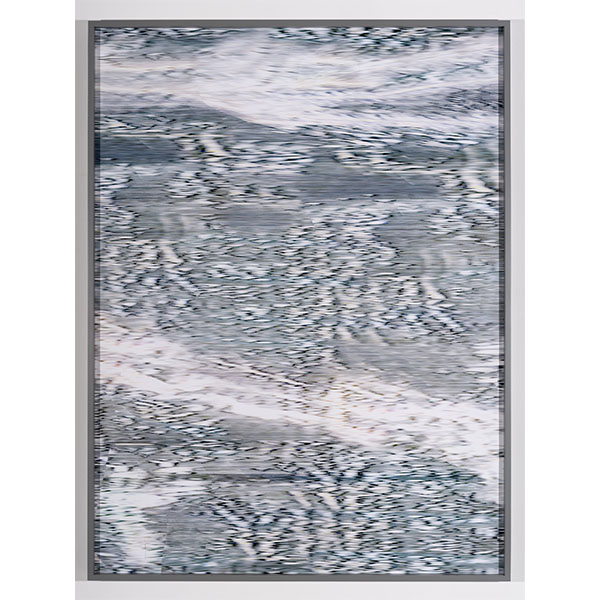 ANNA VOGEL<br/>Electric Mountains VIl, 2020, pigment print, scratched, 160 x 120 cm, unique
