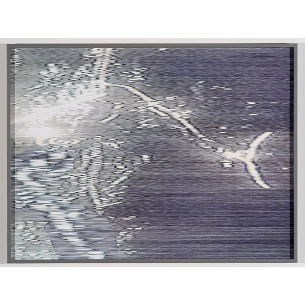 ANNA VOGEL<br/>Electric Mountains X, 2020, pigment print, varnish, scratched, 60 x 80 cm, unique