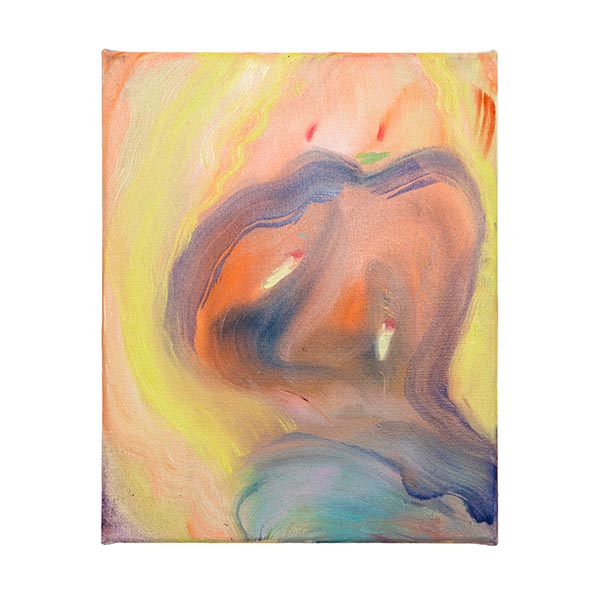 ANETA KAJZER<br/>Umgeben von Blondinen, 2022, oil on canvas, 40 x 32 cm