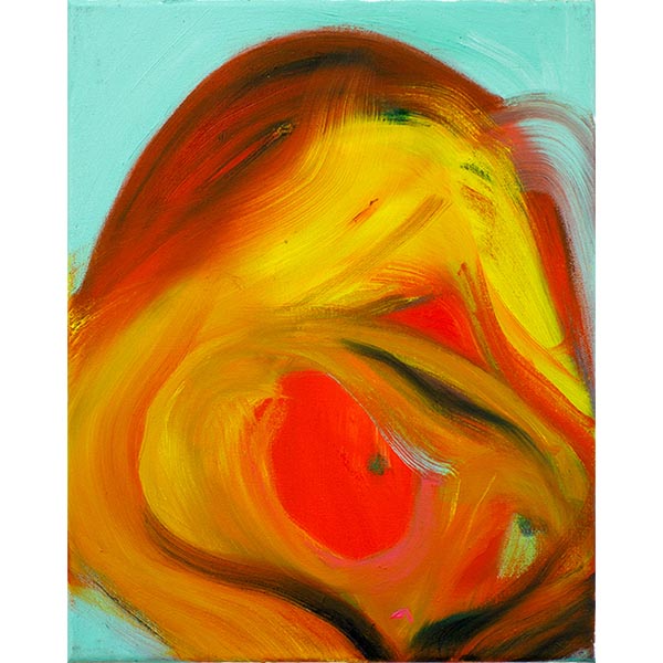 ANETA KAJZER<br/>Skepsis, 2020, oil on canvas, 40 x 32 cm