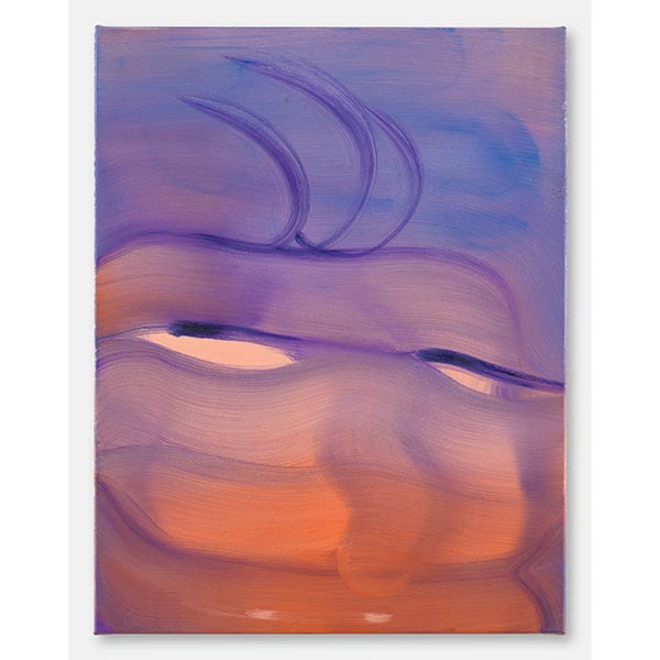 ANETA KAJZER<br/>Winter Blues, 2024, oil on canvas, 90 x 70 cm