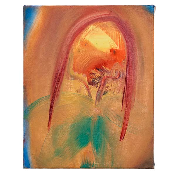 ANETA KAJZER<br/>Harlekin, 2021, oil on canvas, 40 x 32 cm