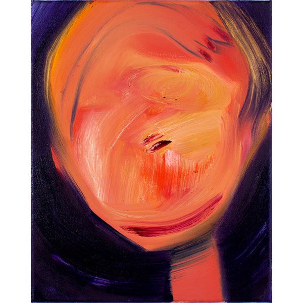 ANETA KAJZER<br>Golden Boy, 2020, oil on canvas, 40 x 32 cm