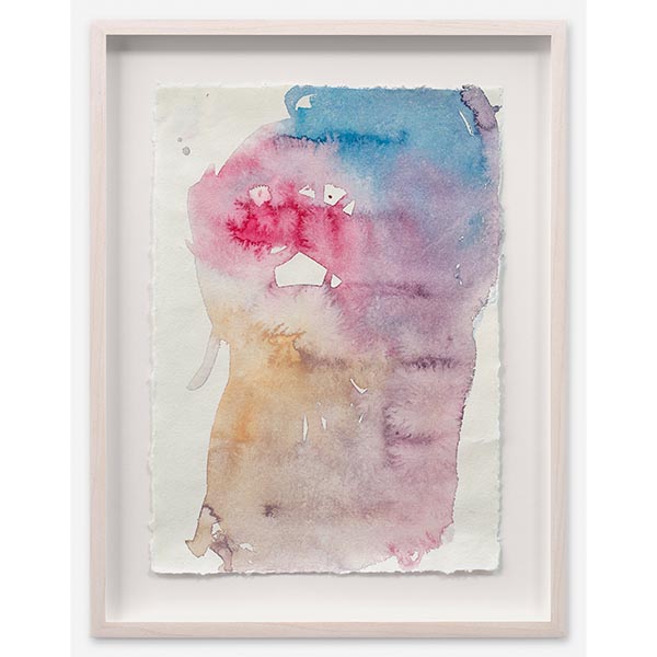ANETA KAJZER<br>Farbgeist, 2023, framed, watercolor on paper, 29 x 21 cm