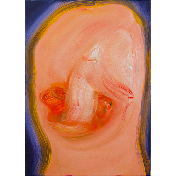ANETA KAJZER<br/>Mona oder Lisa, 2021, oil on canvas, 70 x 50 cm