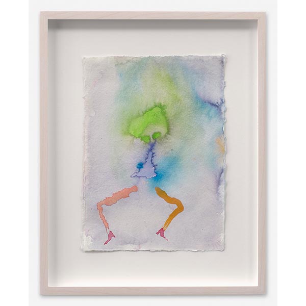 ANETA KAJZER<br>Die Tänzerin, 2023, framed, watercolor on paper, 21 x 15 cm