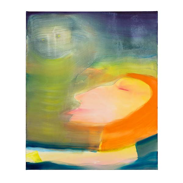 ANETA KAJZER<br/>Nightswimming, 2022, oil on canvas, 120 x 100 cm