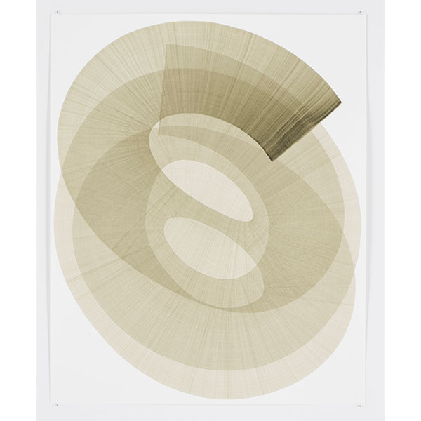 THOMAS TRUM<br/>LoopingLine #63, 2022, Acrylic on paper, 104 x 84 cm _150