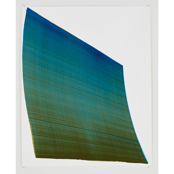THOMAS TRUM<br/>Duotone Shaped Line #8, 2023, Acrylic on paper, 104 x 84 cm 150