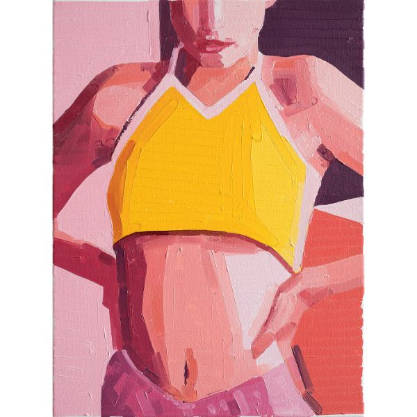 GUY YANAI<br />Young Women Demi Moore, 2020, oil on canvas, 40 x 30 cm