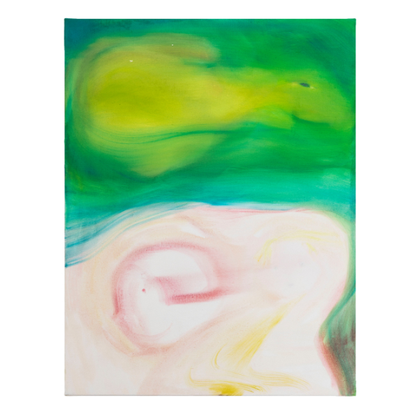 ANETA KAJZER<br/>Wachstumsschub, 2022, oil on canvas, 90 x 70 cm