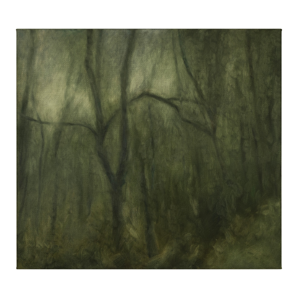 JÖRG KRATZ<br>woodland, 2022, oil on canvas, 100 x 110 cm