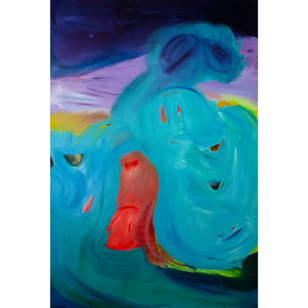 ANETA KAJZER<br>Bathing Beauties, 2021, oil on canvas, 300 x 200 cm