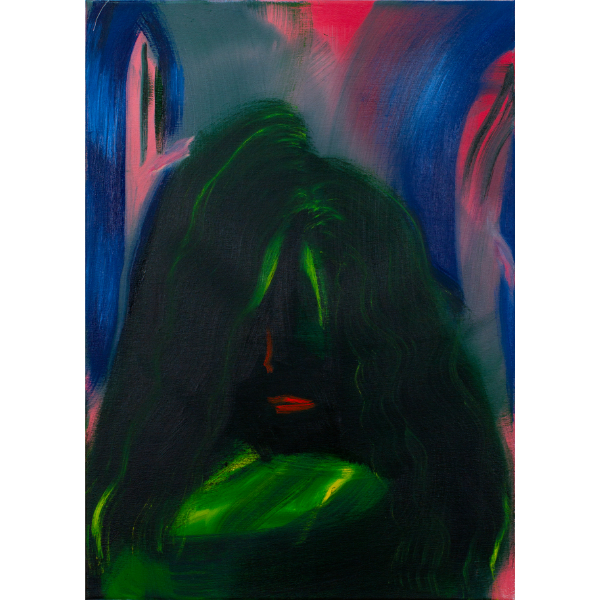 ANETA KAJZER<br>Drei Grazien, 2021, oil on canvas, 70 x 50 cm