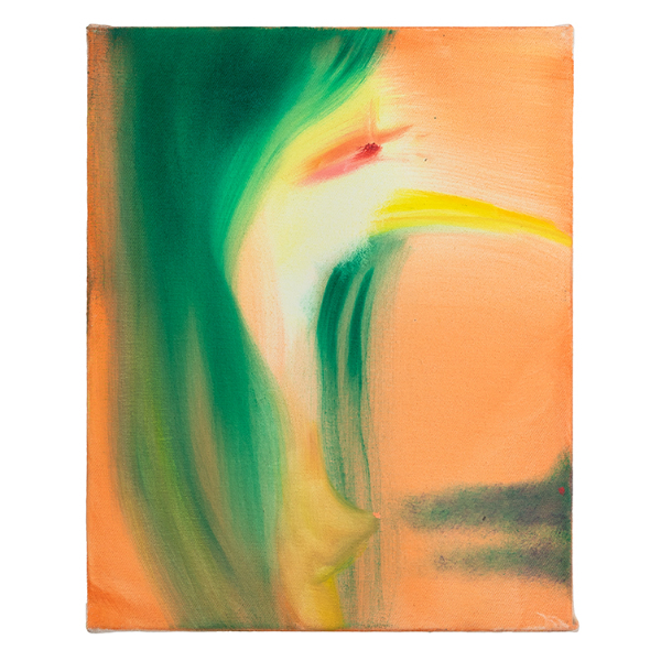 ANETA KAJZER<br>Take a Bite, 2021, oil on canvas, 40 x 32 cm
