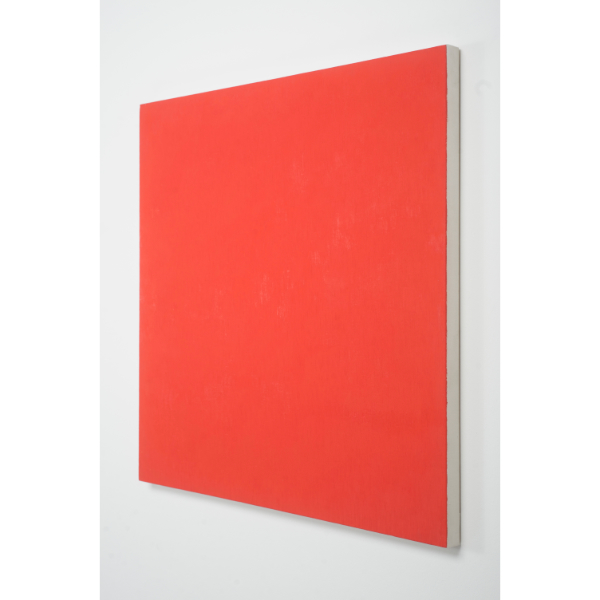 MARCIA HAFIF<br/>Red Painting: Alizarin Crimson Light, March 25, 2000, oil on canvas, 81 x 81 cm
