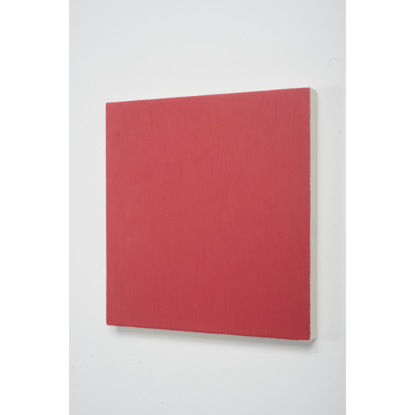 MARCIA HAFIF<br/>Late Roman Painting: Permanent Red Dark Tint, 1996, oil on canvas, 46 x 43 cm